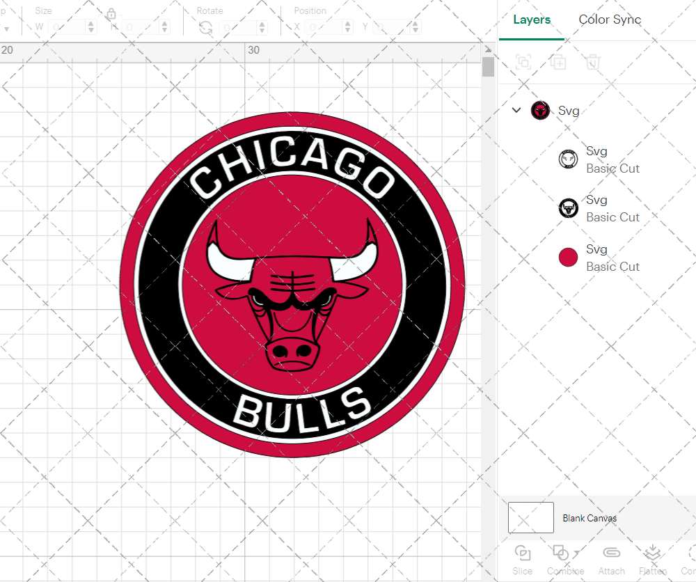 Chicago Bulls Circle 1972 002, Svg, Dxf, Eps, Png - SvgShopArt