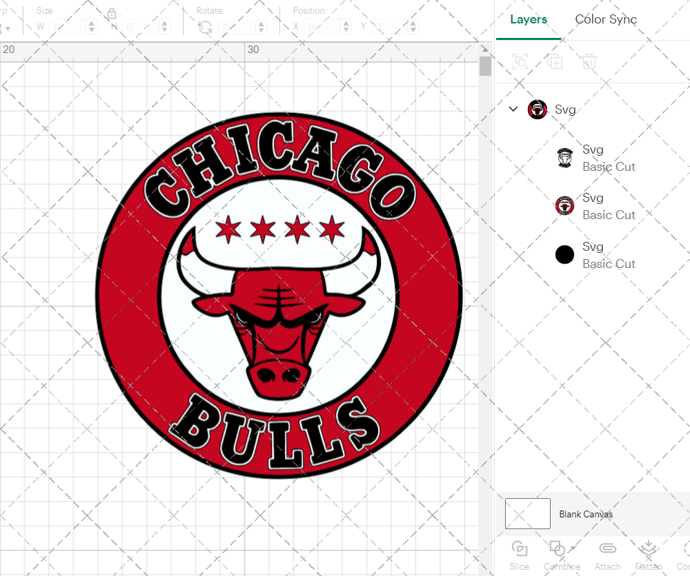 Chicago Bulls Circle 2017, Svg, Dxf, Eps, Png - SvgShopArt