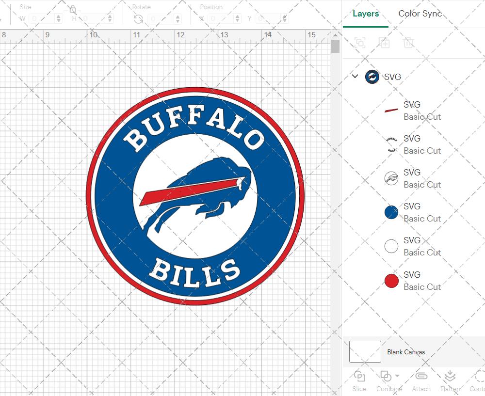 Buffalo Bills Circle 1974 004, Svg, Dxf, Eps, Png - SvgShopArt