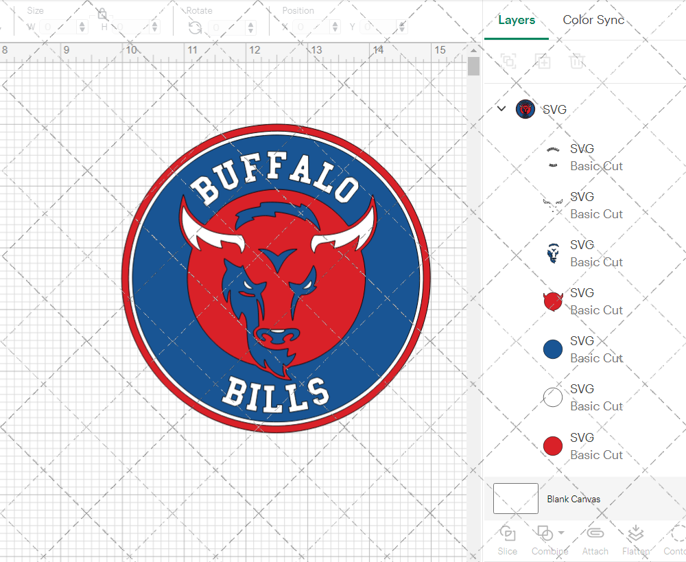 Buffalo Bills Circle 1974 005, Svg, Dxf, Eps, Png - SvgShopArt