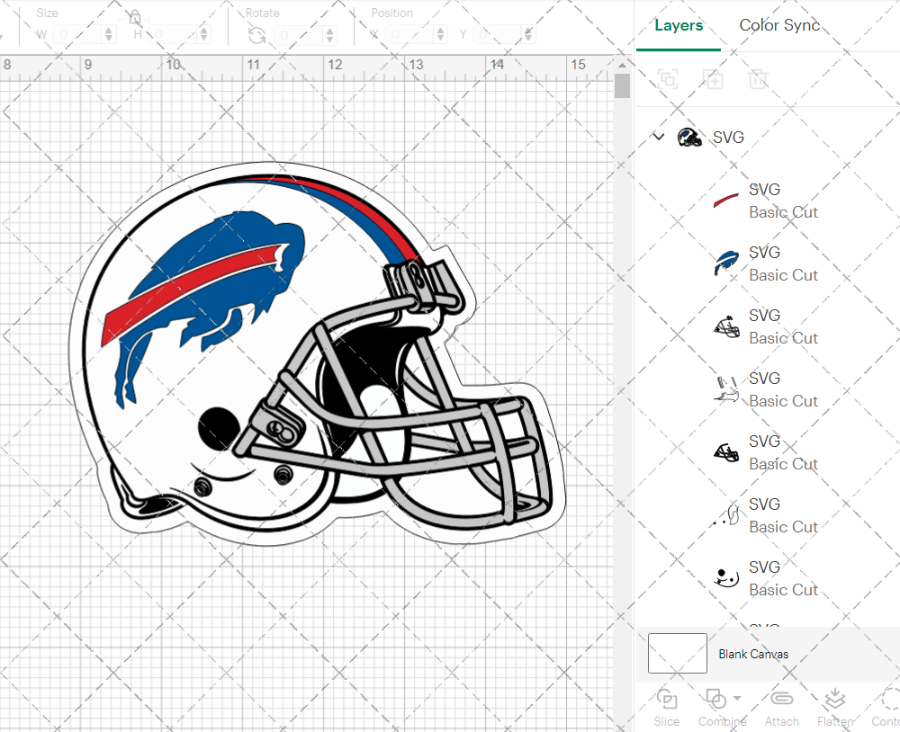 Buffalo Bills Helmet 1974 004, Svg, Dxf, Eps, Png - SvgShopArt