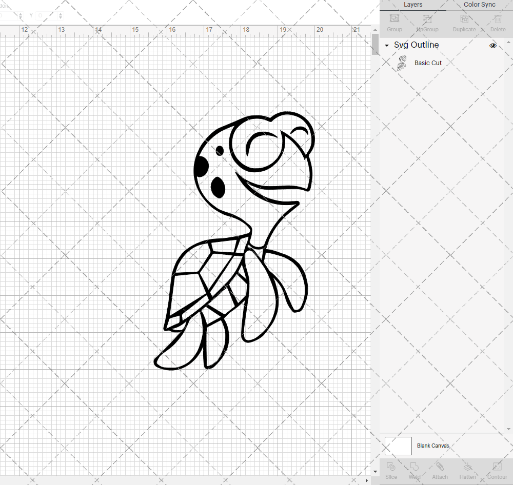 Squirt - Finding Nemo 002, Svg, Dxf, Eps, Png - SvgShopArt