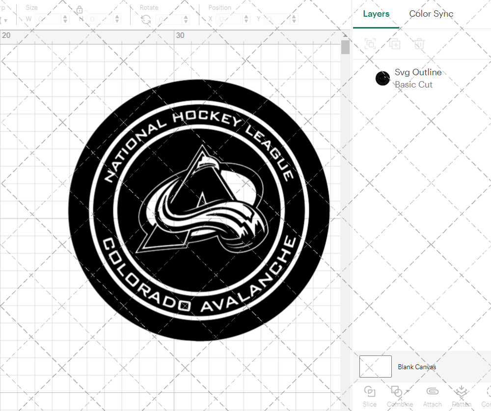 Colorado Avalanche Circle 1999 002, Svg, Dxf, Eps, Png - SvgShopArt