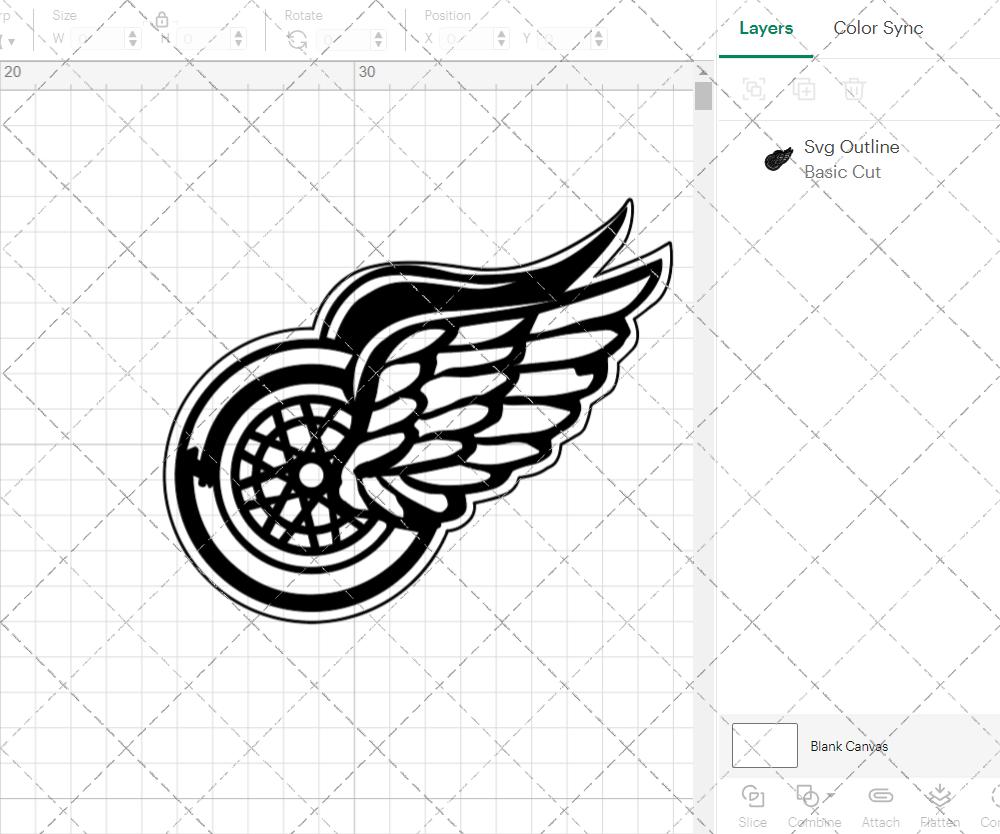 Detroit Red Wings Alternate 1932 002, Svg, Dxf, Eps, Png - SvgShopArt