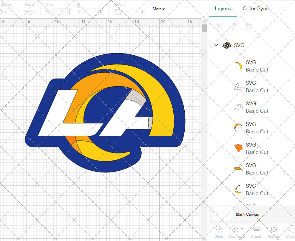 Los Angeles Rams Concept 2020 002, Svg, Dxf, Eps, Png - SvgShopArt