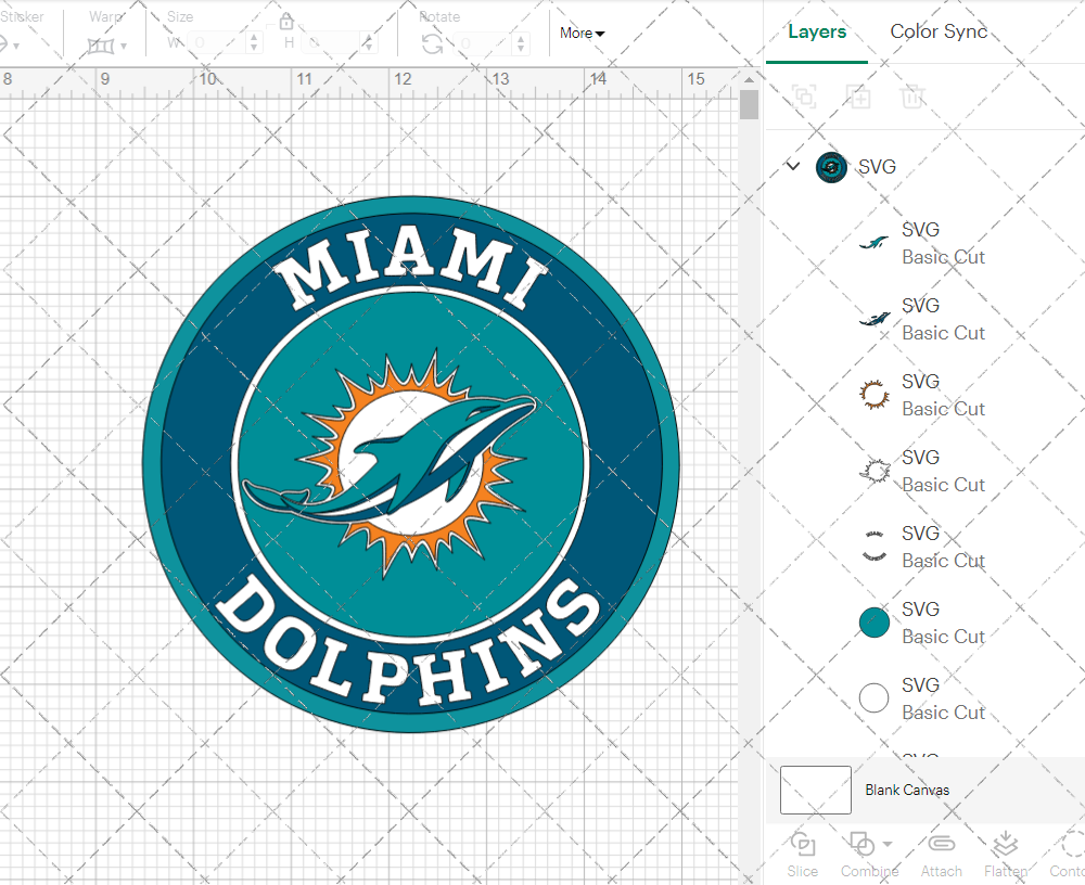 Miami Dolphins Circle 2013, Svg, Dxf, Eps, Png - SvgShopArt