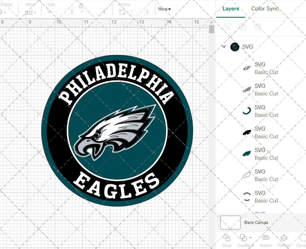 Philadelphia Eagles Circle 1996, Svg, Dxf, Eps, Png - SvgShopArt