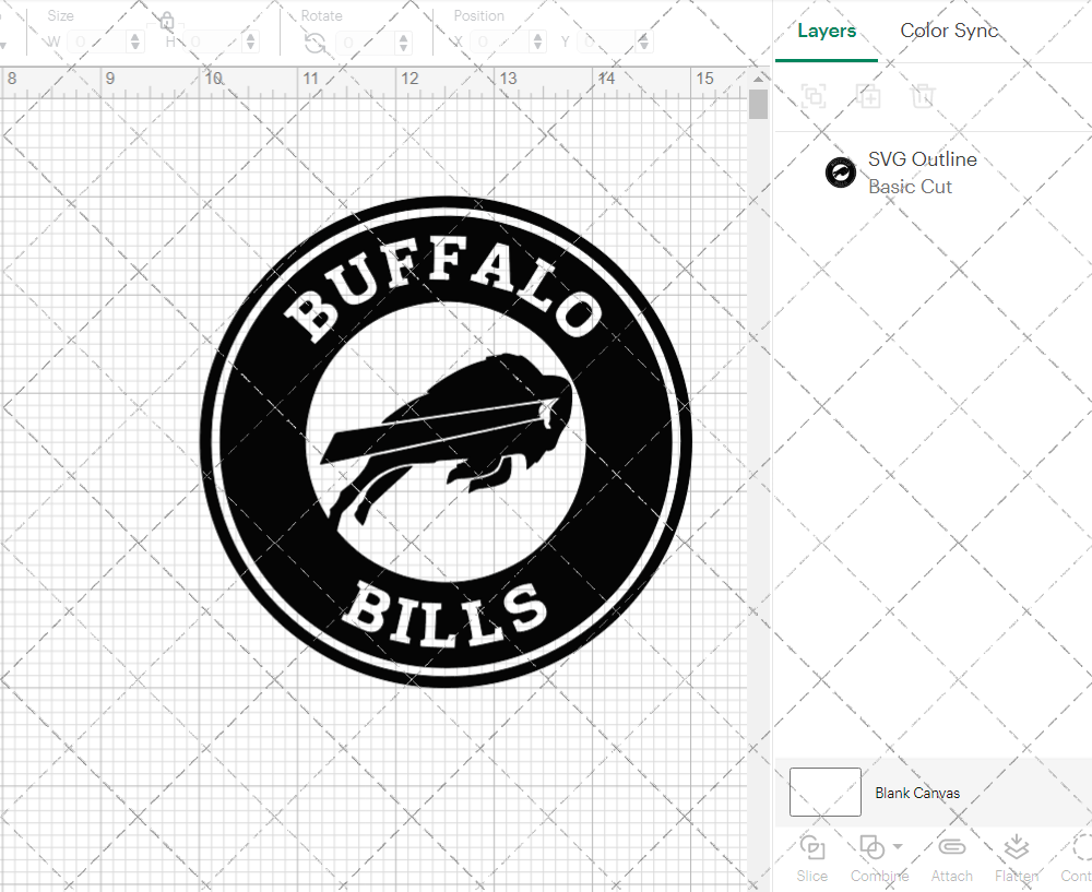 Buffalo Bills Circle 1974 004, Svg, Dxf, Eps, Png - SvgShopArt
