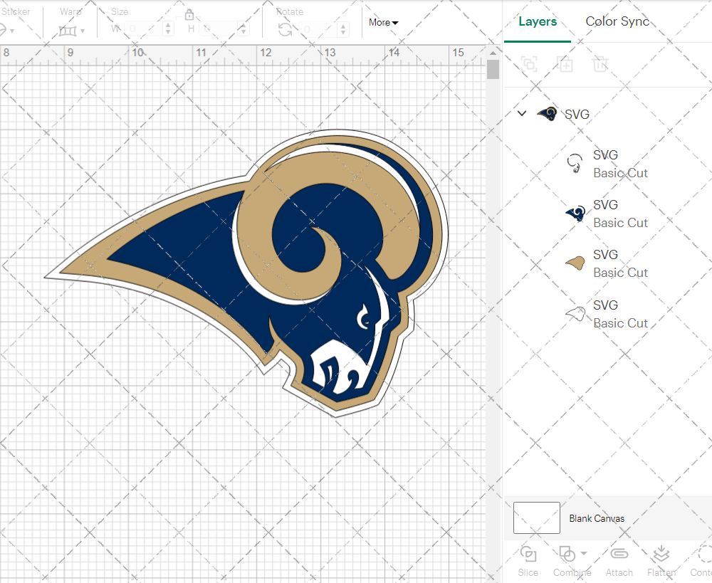 Los Angeles Rams 2016, Svg, Dxf, Eps, Png - SvgShopArt