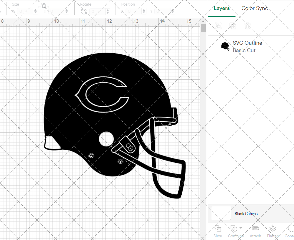 Chicago Bears Helmet 2000, Svg, Dxf, Eps, Png - SvgShopArt
