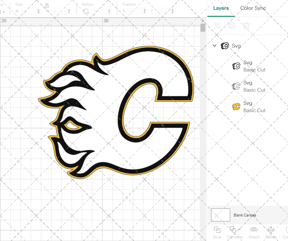 Calgary Flames Alternate 1994, Svg, Dxf, Eps, Png - SvgShopArt