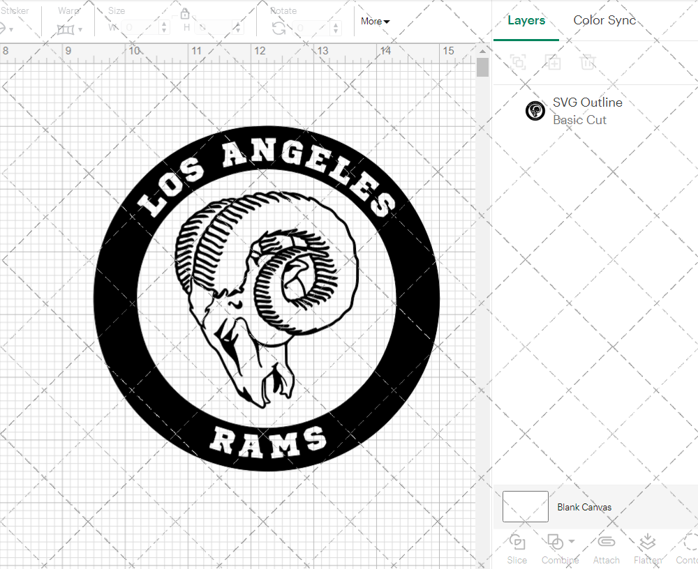 Los Angeles Rams Circle 1948, Svg, Dxf, Eps, Png - SvgShopArt