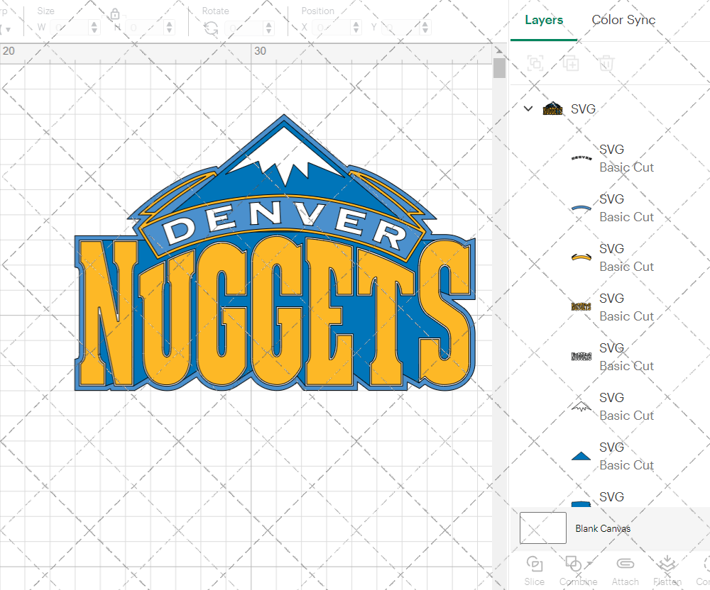 Denver Nuggets 2003, Svg, Dxf, Eps, Png - SvgShopArt