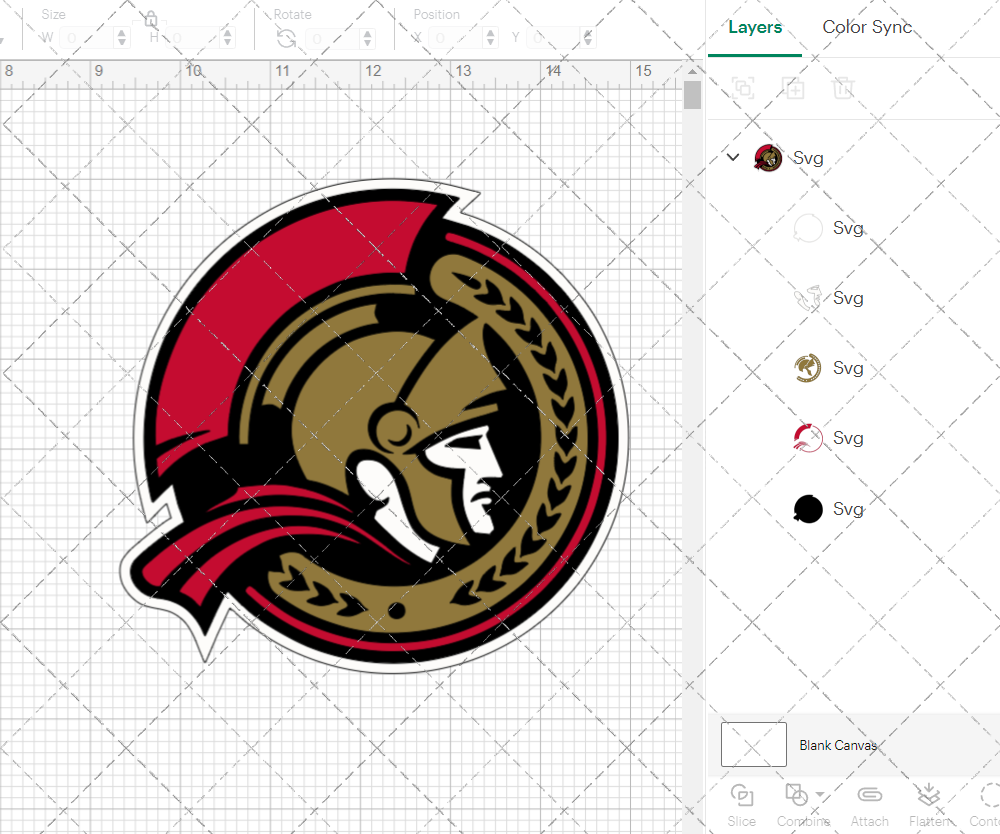 Ottawa Senators Alternate 2007, Svg, Dxf, Eps, Png - SvgShopArt