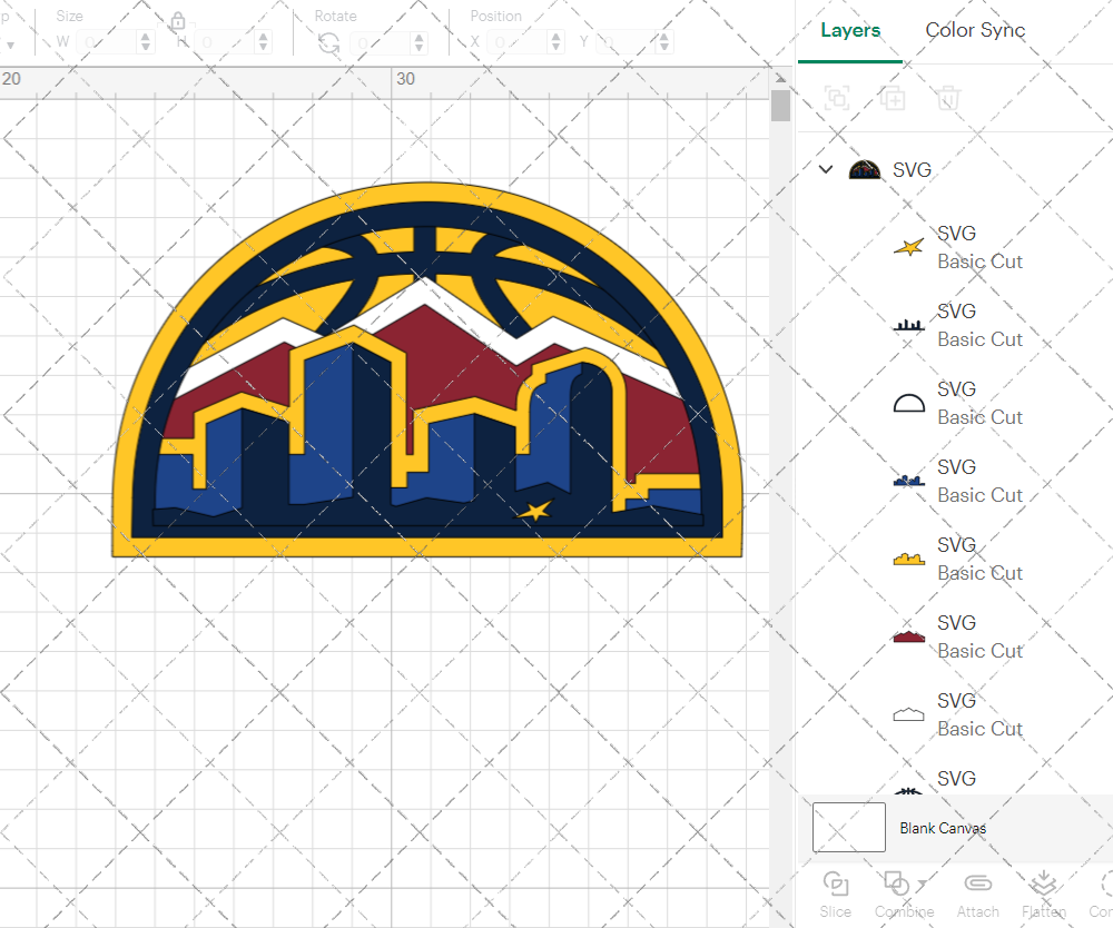 Denver Nuggets Alternate 2018 002, Svg, Dxf, Eps, Png - SvgShopArt