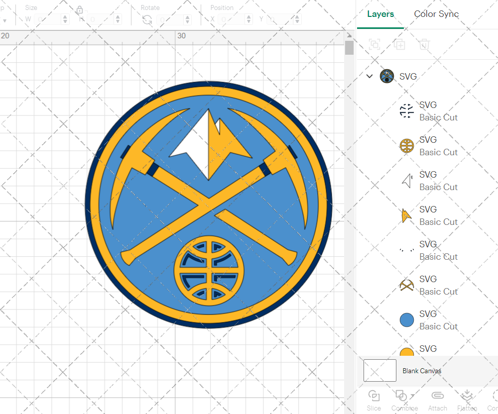 Denver Nuggets Alternate 2008, Svg, Dxf, Eps, Png - SvgShopArt