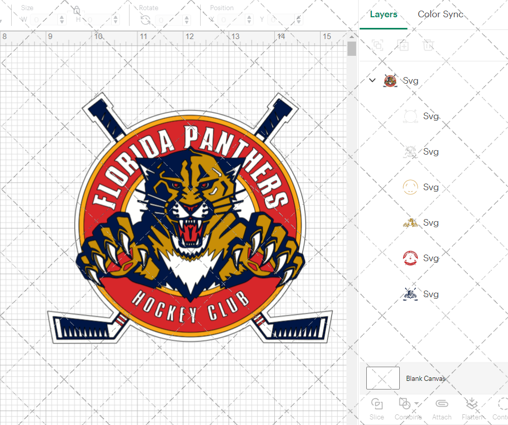 Florida Panthers Alternate 1993 005, Svg, Dxf, Eps, Png - SvgShopArt