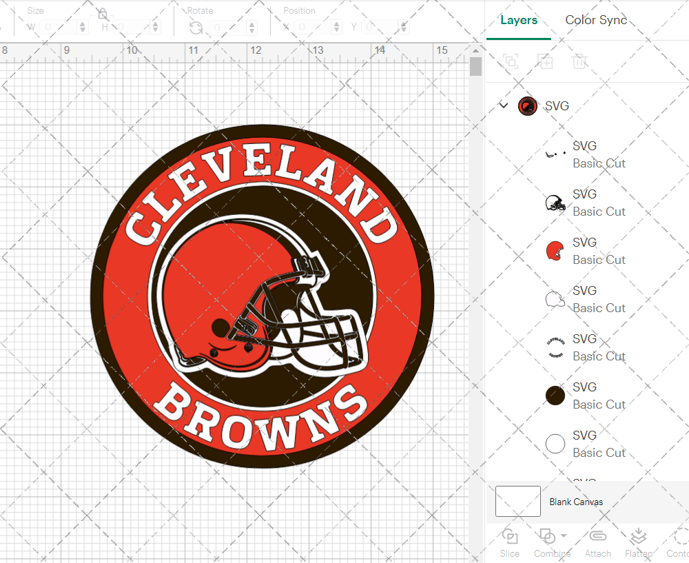 Cleveland Browns Circle 2015 002, Svg, Dxf, Eps, Png - SvgShopArt