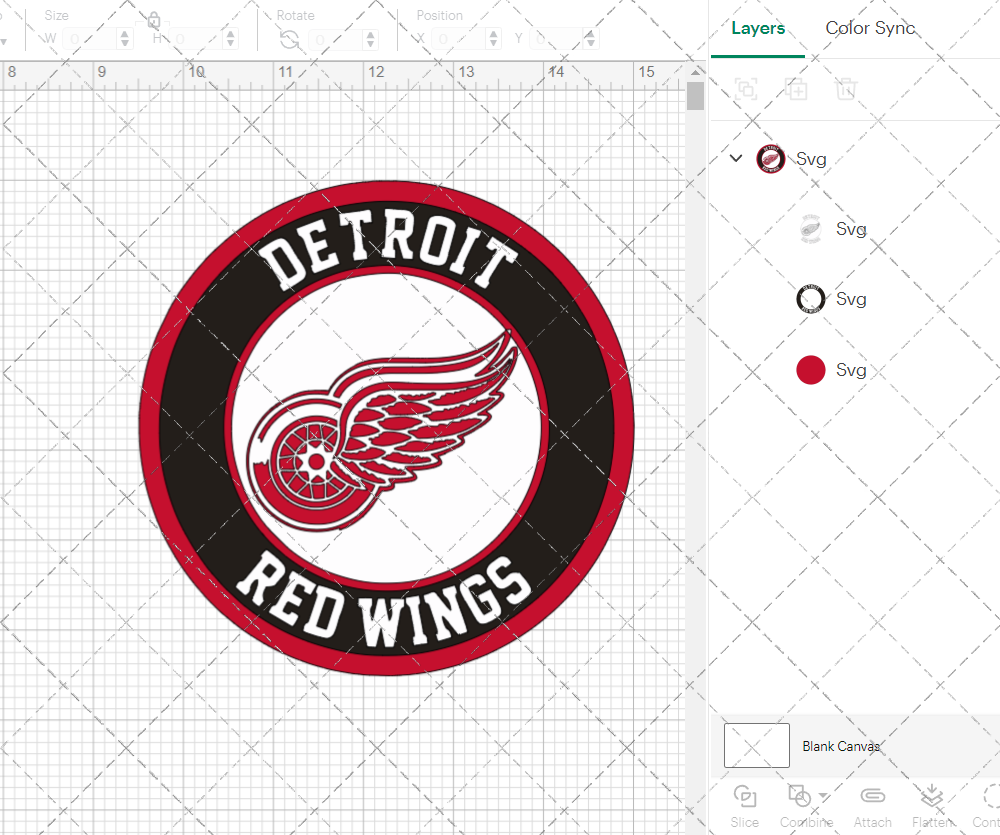 Detroit Red Wings Circle 1948, Svg, Dxf, Eps, Png - SvgShopArt