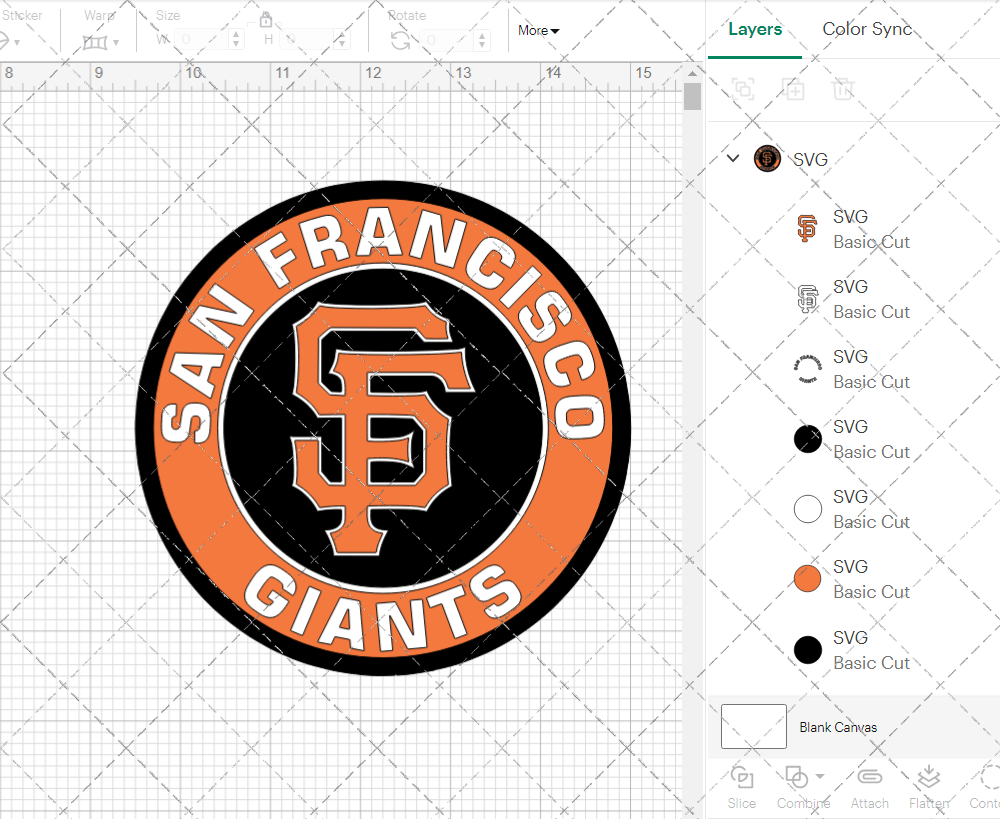 San Francisco Giants Circle 2000, Svg, Dxf, Eps, Png - SvgShopArt