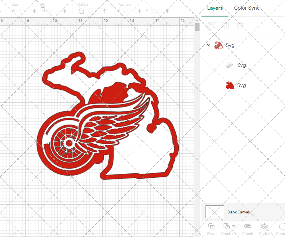 Detroit Red Wings Concept 1948 002, Svg, Dxf, Eps, Png - SvgShopArt