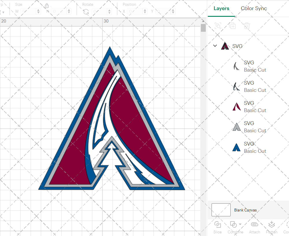 Colorado Avalanche Concept 1999 012, Svg, Dxf, Eps, Png - SvgShopArt