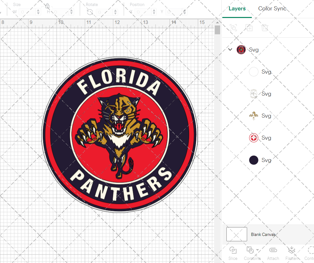 Florida Panthers Circle 1999, Svg, Dxf, Eps, Png - SvgShopArt