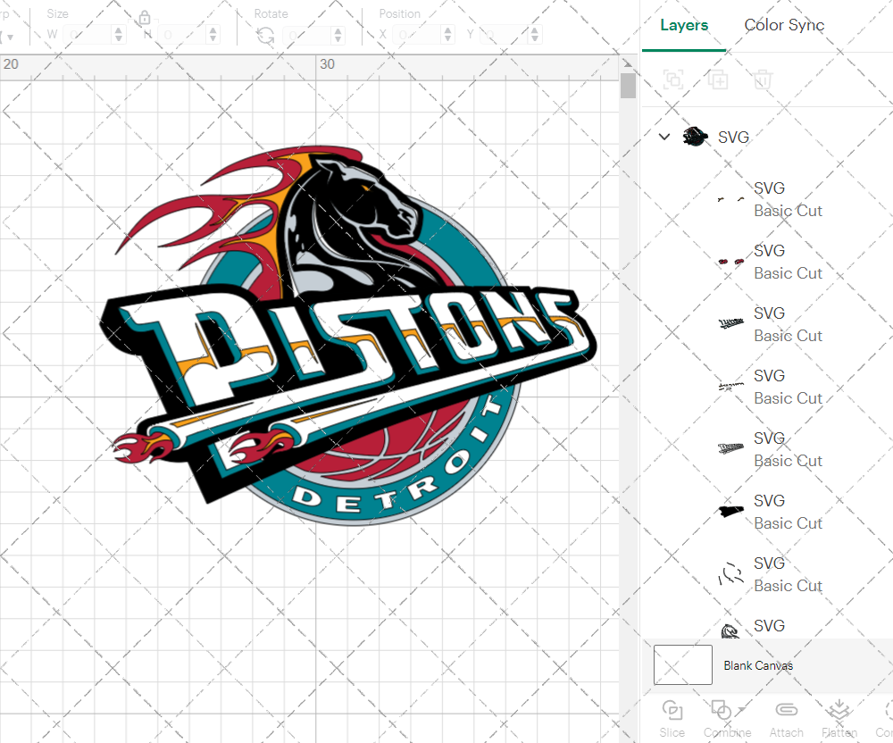 Detroit Pistons 1996, Svg, Dxf, Eps, Png - SvgShopArt