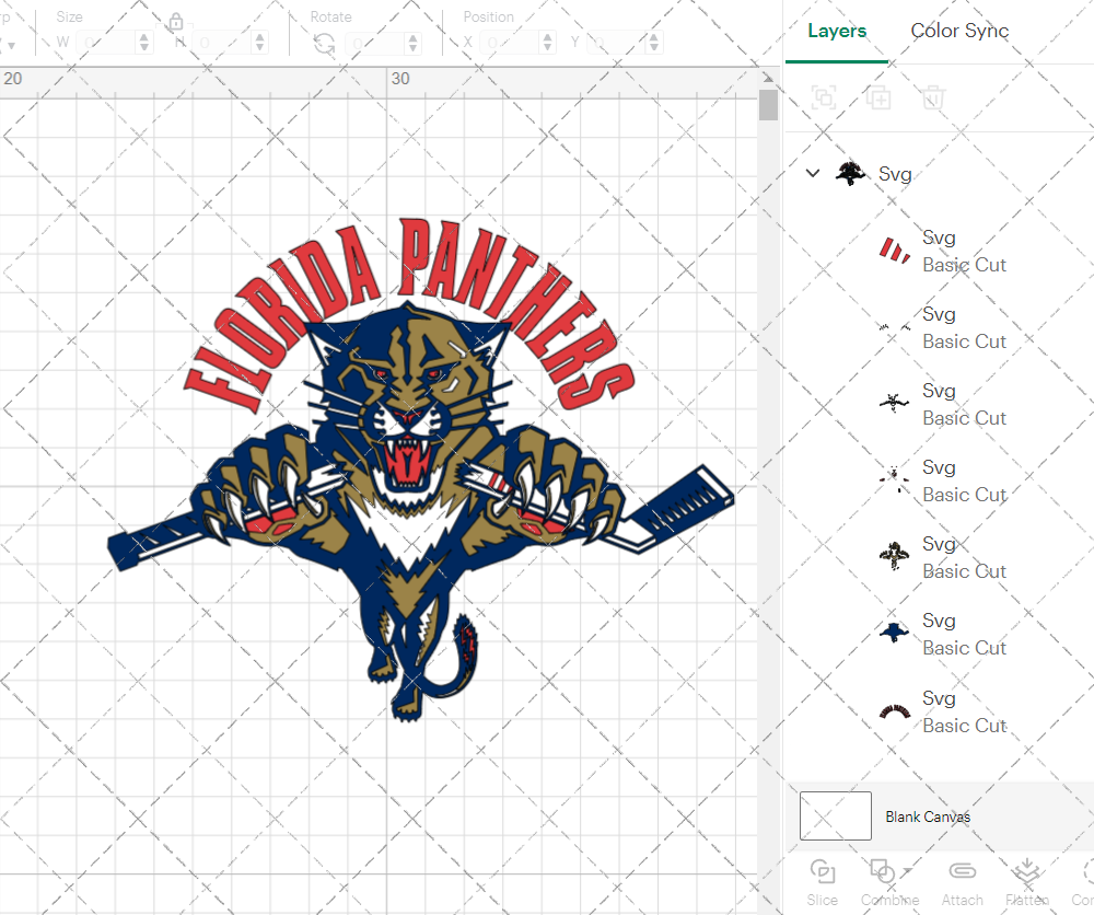 Florida Panthers Alternate 1993 002, Svg, Dxf, Eps, Png - SvgShopArt