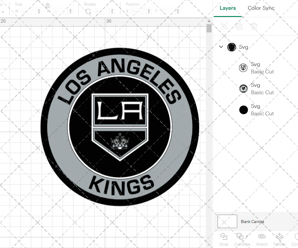 Los Angeles Kings Circle 2019, Svg, Dxf, Eps, Png - SvgShopArt