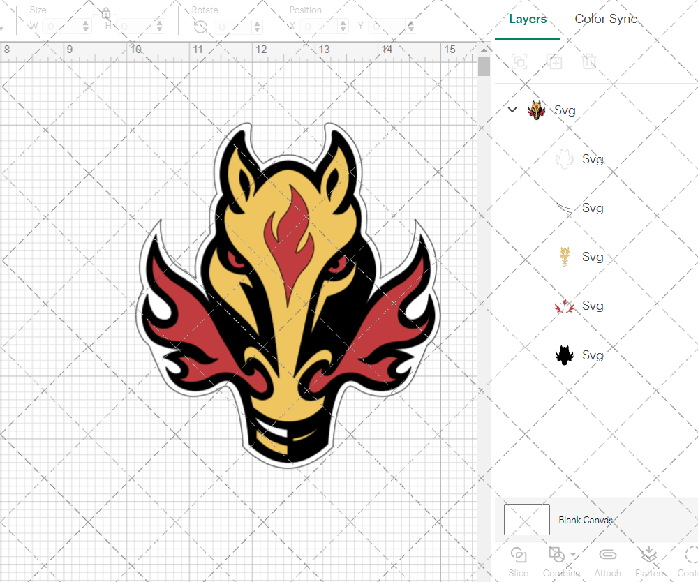 Calgary Flames Alternate 1998, Svg, Dxf, Eps, Png - SvgShopArt