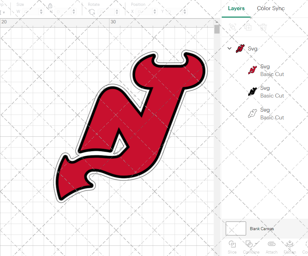 New Jersey Devils Concept 1999 009, Svg, Dxf, Eps, Png - SvgShopArt