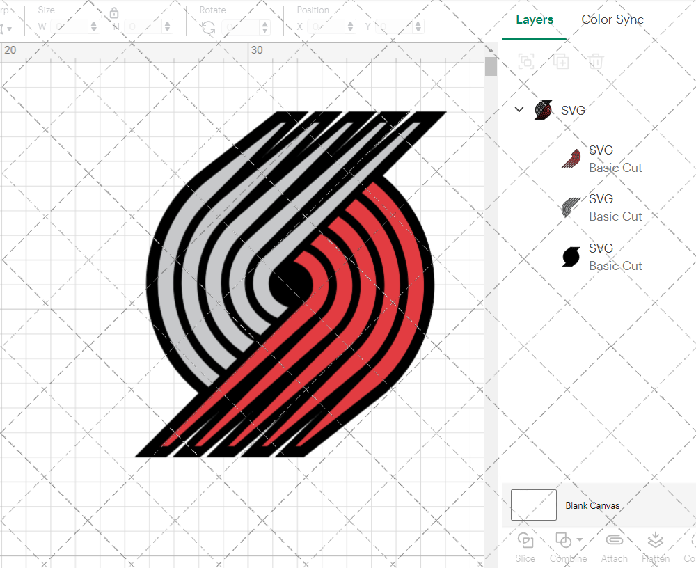 Portland Trail Blazers Alternate 2002, Svg, Dxf, Eps, Png - SvgShopArt
