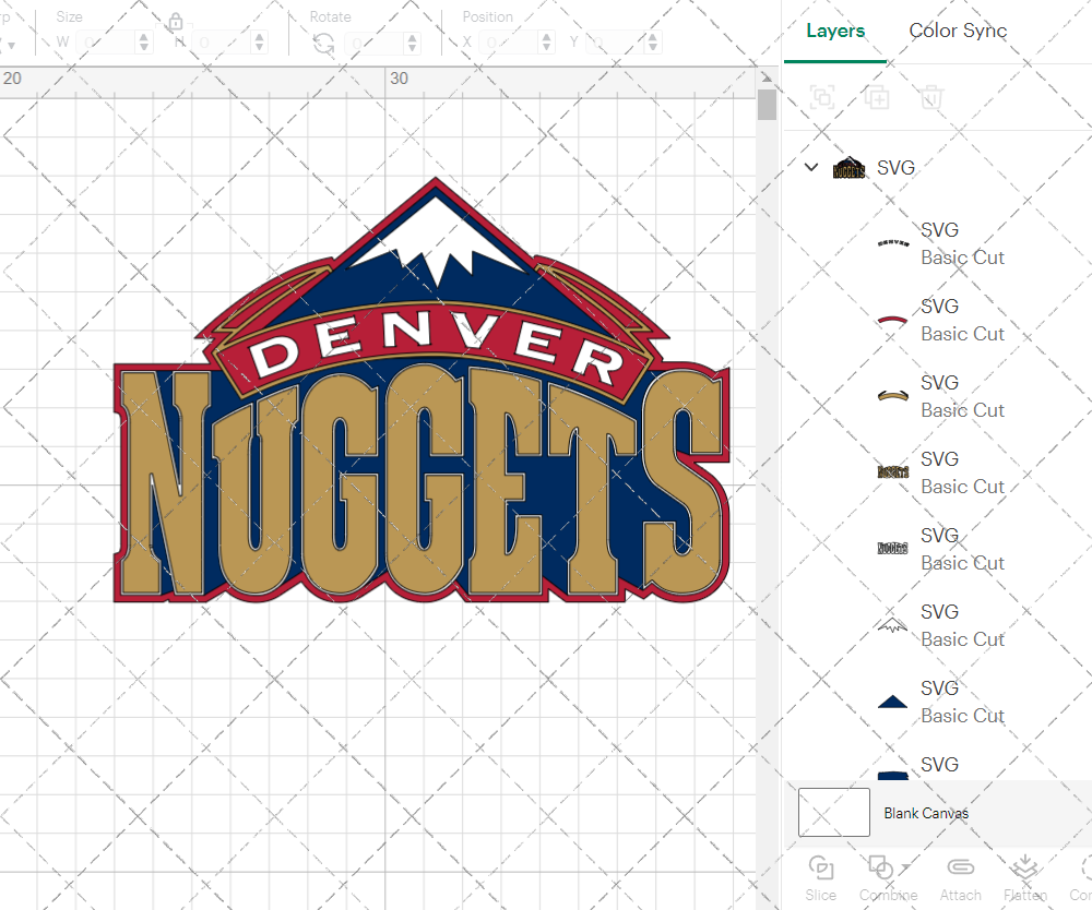 Denver Nuggets 1993, Svg, Dxf, Eps, Png - SvgShopArt