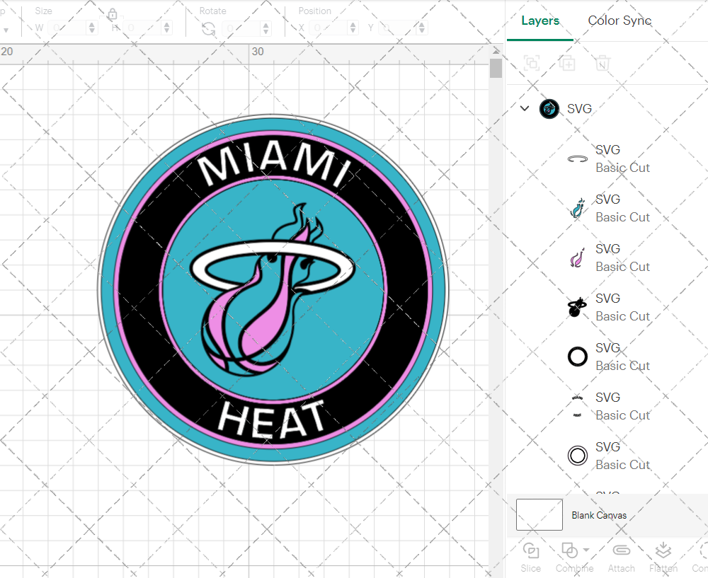Miami Heat Vice Circle 2017, Svg, Dxf, Eps, Png - SvgShopArt