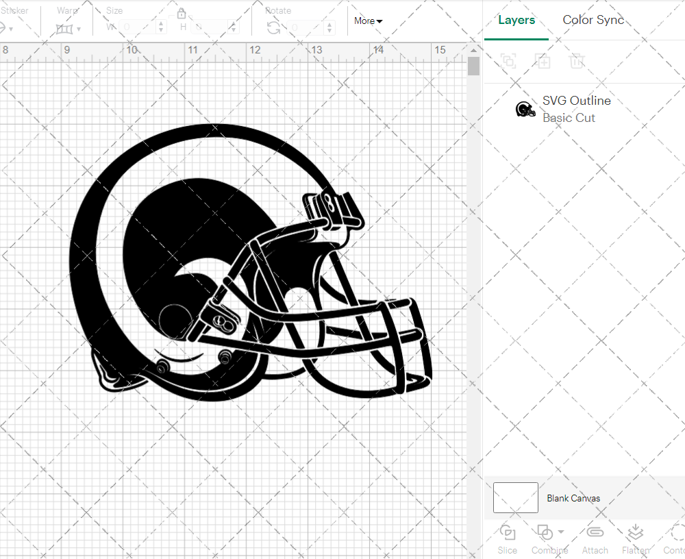 Los Angeles Rams Helmet 2016 002, Svg, Dxf, Eps, Png - SvgShopArt