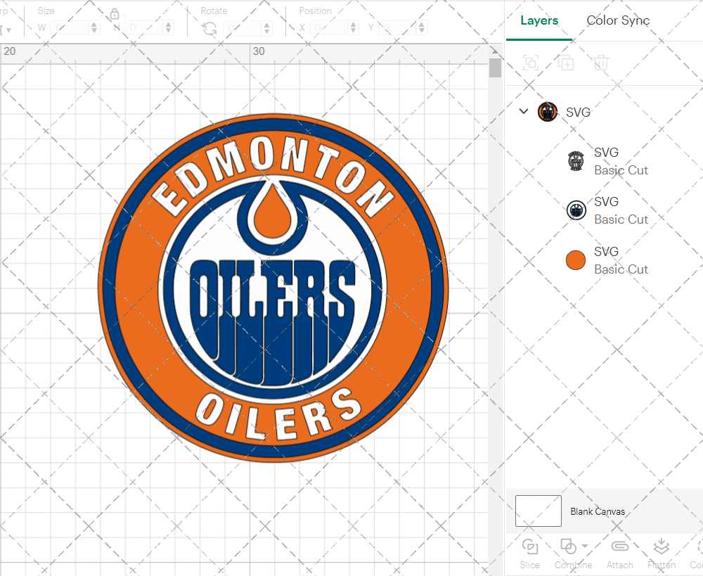 Edmonton Oilers Circle 2011, Svg, Dxf, Eps, Png - SvgShopArt