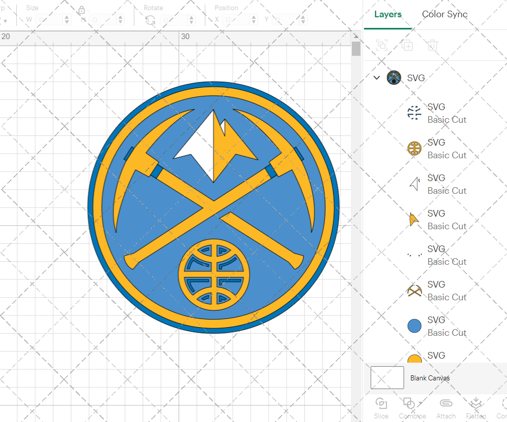 Denver Nuggets Alternate 2005, Svg, Dxf, Eps, Png - SvgShopArt