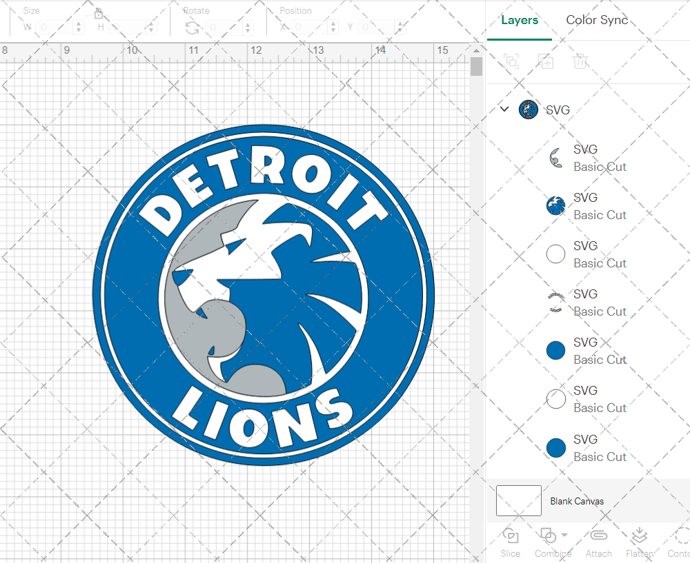 Detroit Lions Circle 2017 003, Svg, Dxf, Eps, Png - SvgShopArt