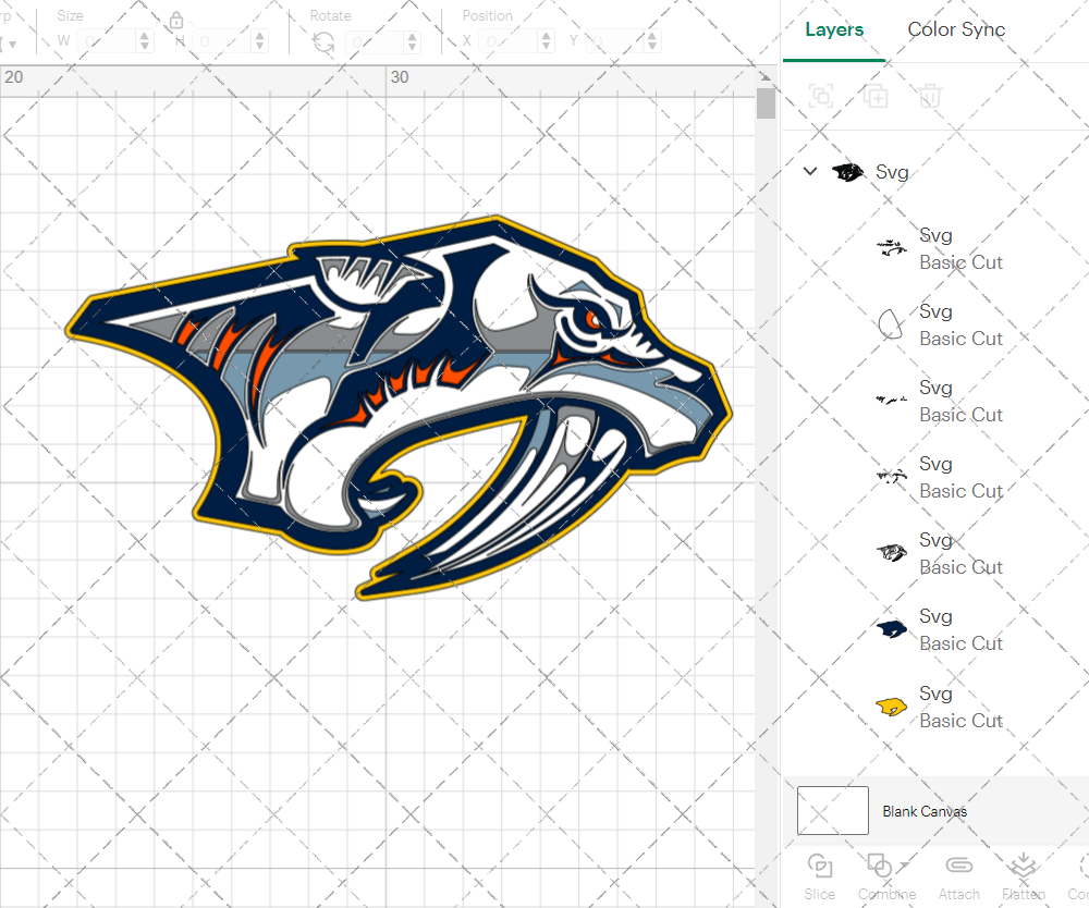 Nashville Predators Alternate 1998 003, Svg, Dxf, Eps, Png - SvgShopArt