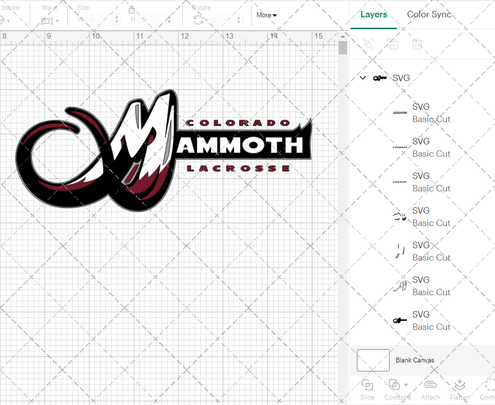 Colorado Mammoth 2001, Svg, Dxf, Eps, Png - SvgShopArt