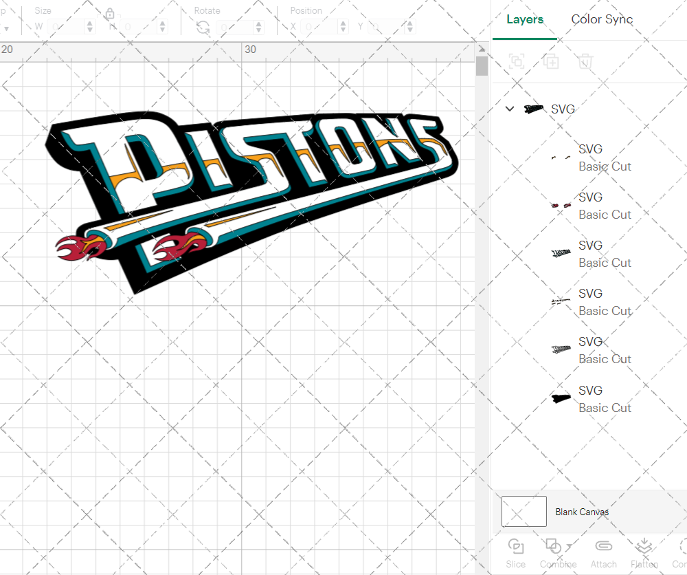 Detroit Pistons Alternate 1996 004, Svg, Dxf, Eps, Png - SvgShopArt