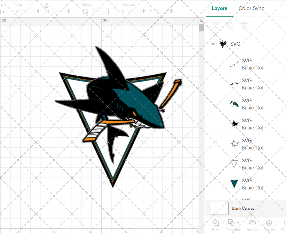San Jose Sharks Alternate 2007 004, Svg, Dxf, Eps, Png - SvgShopArt