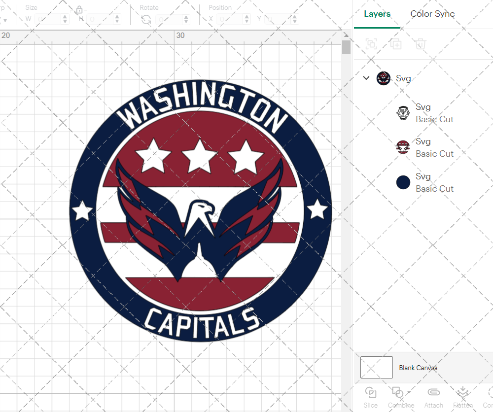 Washington Capitals Circle 2007 007, Svg, Dxf, Eps, Png - SvgShopArt