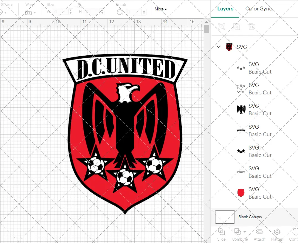 D.C. United 1996, Svg, Dxf, Eps, Png - SvgShopArt