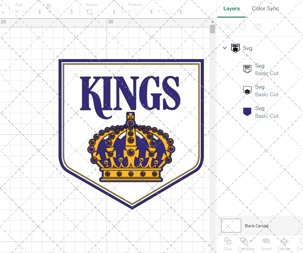 Los Angeles Kings Secondary 1967, Svg, Dxf, Eps, Png - SvgShopArt