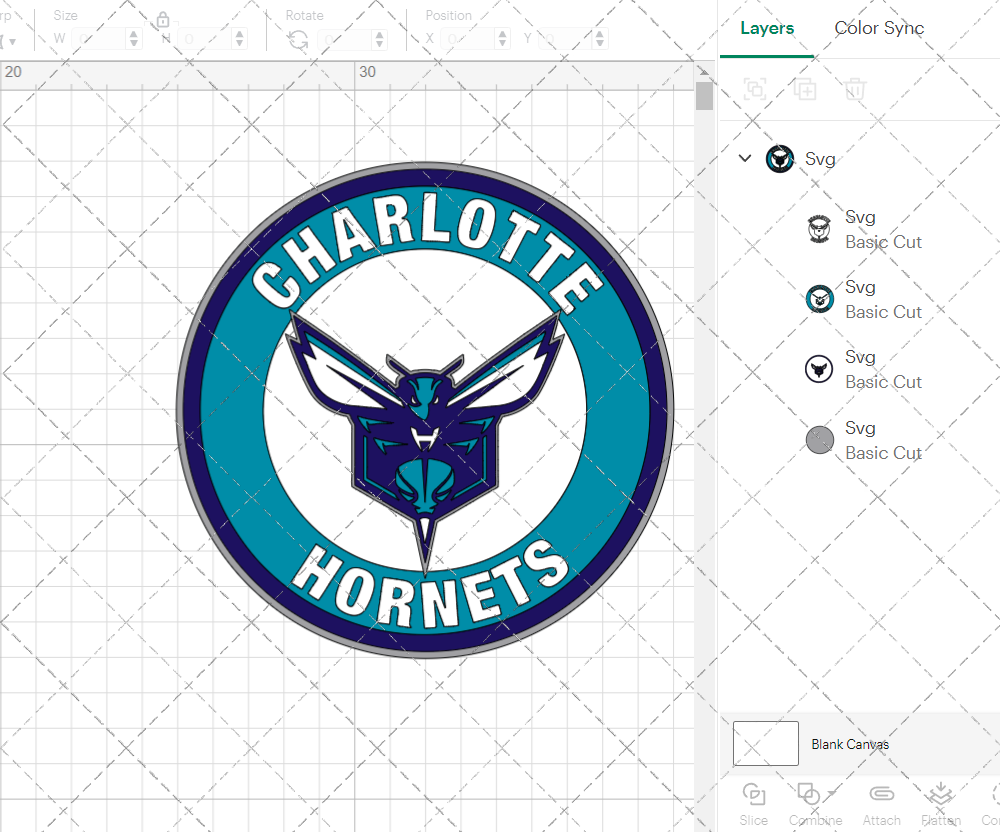 Charlotte Hornets Circle 2014, Svg, Dxf, Eps, Png - SvgShopArt