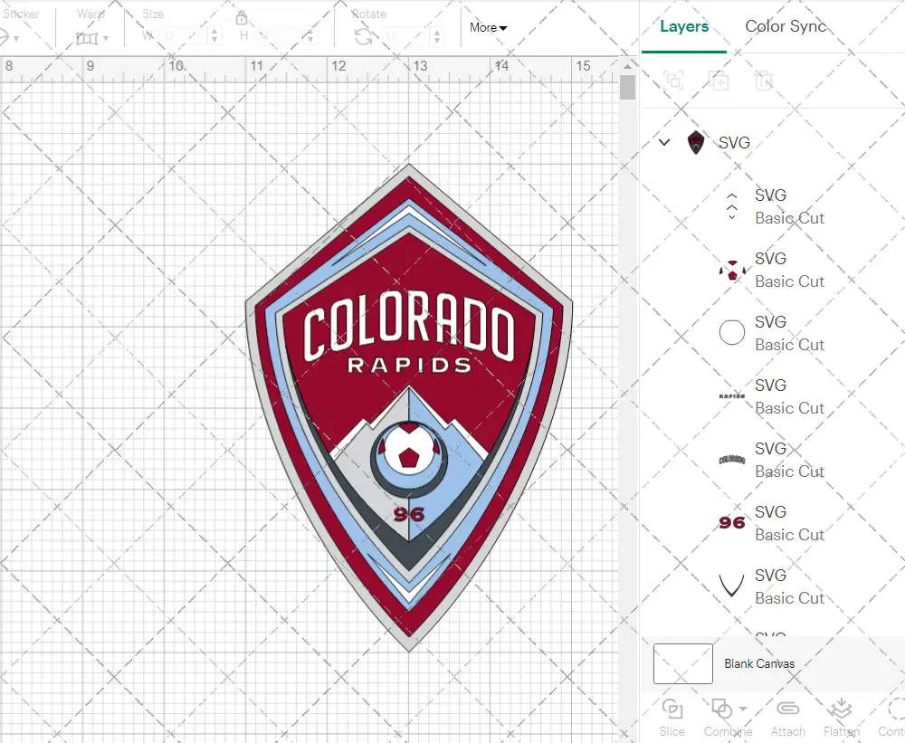 Colorado Rapids 2007, Svg, Dxf, Eps, Png - SvgShopArt