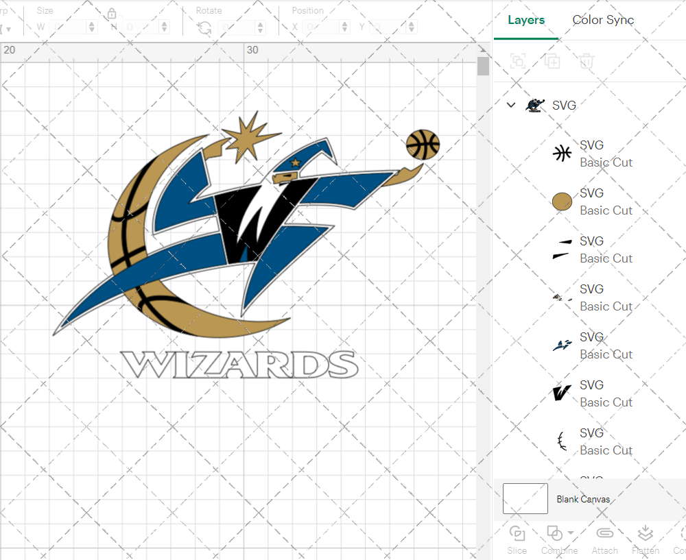 Washington Wizards Secondary 2007, Svg, Dxf, Eps, Png - SvgShopArt