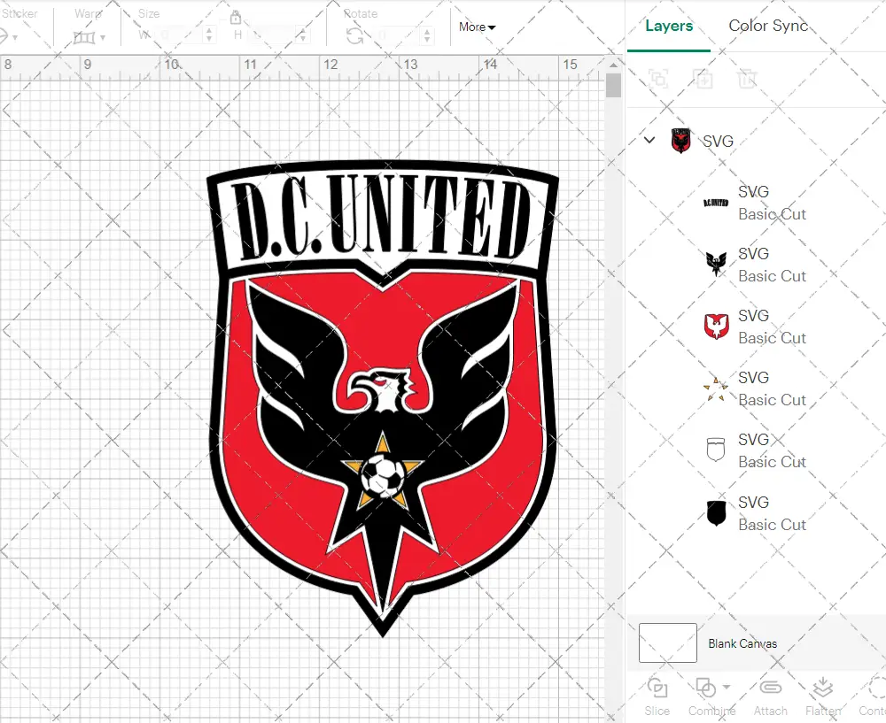 D.C. United 1998, Svg, Dxf, Eps, Png - SvgShopArt